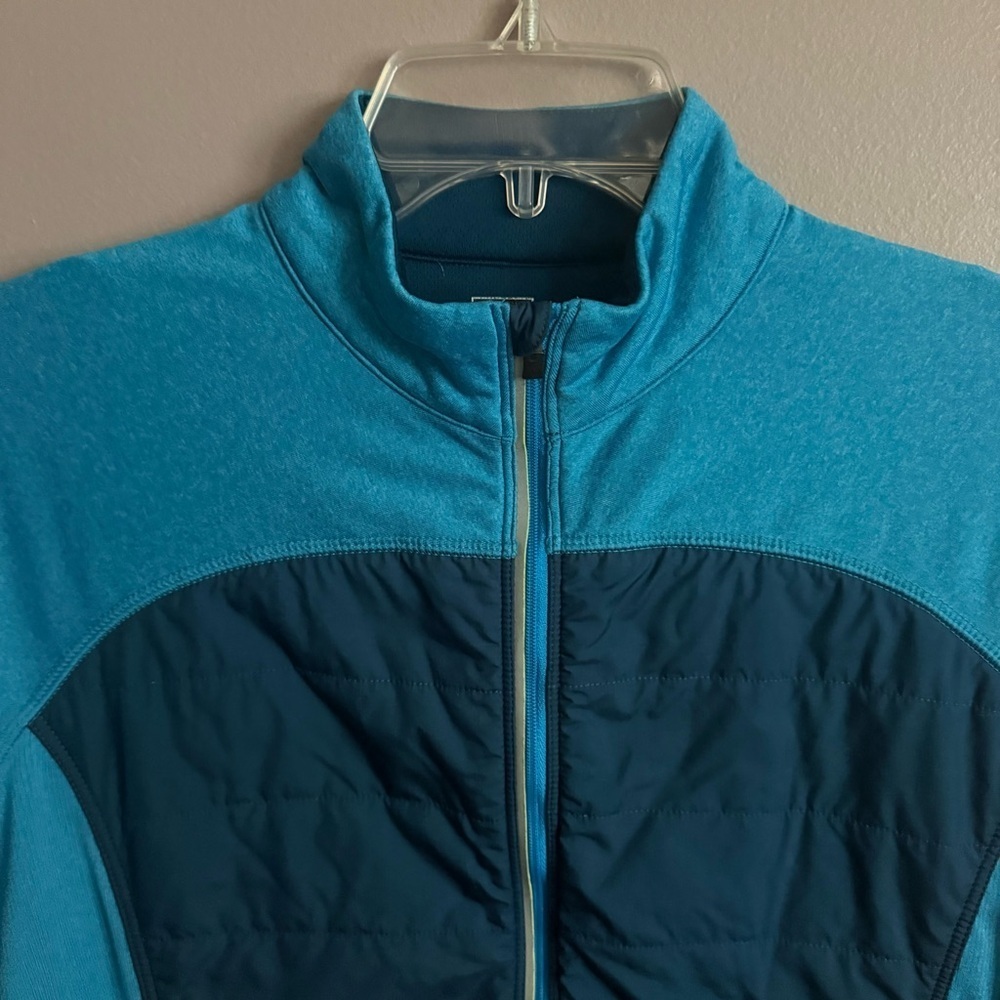REI Blue Insulated Running Shell Puffer Jacket Women's Small Gorpcore Reflective - Picture 2 of 7